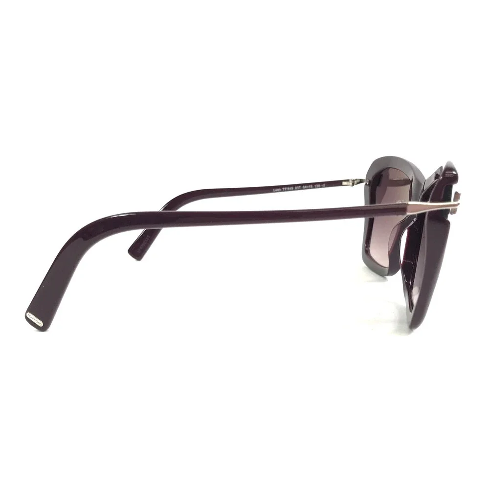 Tom Ford Sunglasses Leah TF849 83T Shiny Purple Frames w/ Purple Gradient Lenses